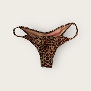 Victoria Secret S Cheeky Ruched Back Bikini Bottom Hipster Leopard